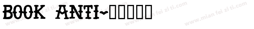 book anti字体转换